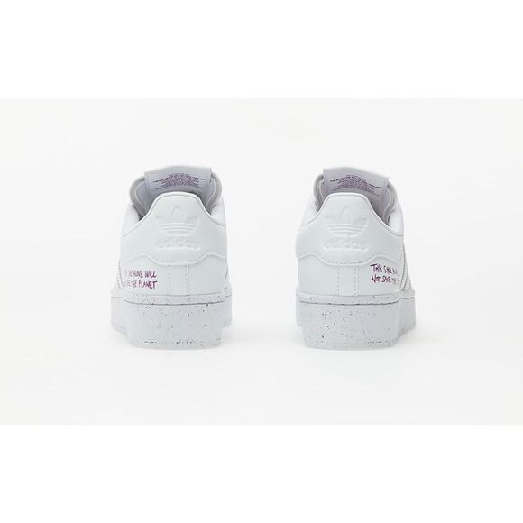 ADIDAS Rare Clean Classics Shock Purple and White Superstar Shoes Sneakers Men's - Picture 3 of 14